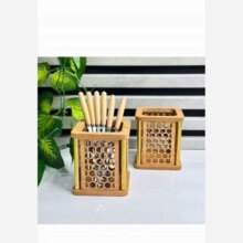 جا قاشقی چوبی نرده ای طلایی