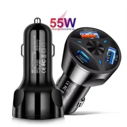 شارژر فندکی 55 وات سه پورت مدل MLE-003